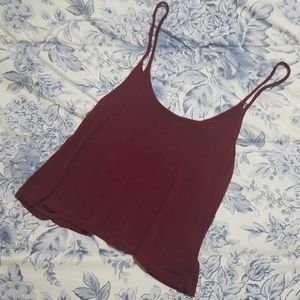 DELETING! Brandy Melville Maroon Tank Top